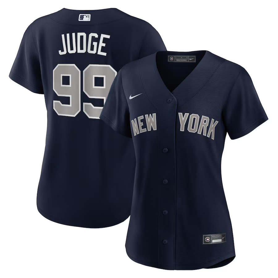 New York Yankees Womens #99 Aaron Judge Nike Alternate Replica Player Jersey - Navy
