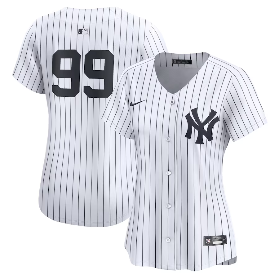 New York Yankees Womens #99 Aaron Judge Nike Home Limited Player Jersey - White