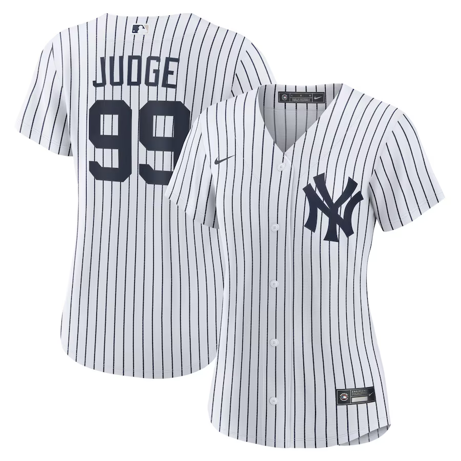 New York Yankees Womens #99 Aaron Judge Nike Home Replica Player Jersey - White