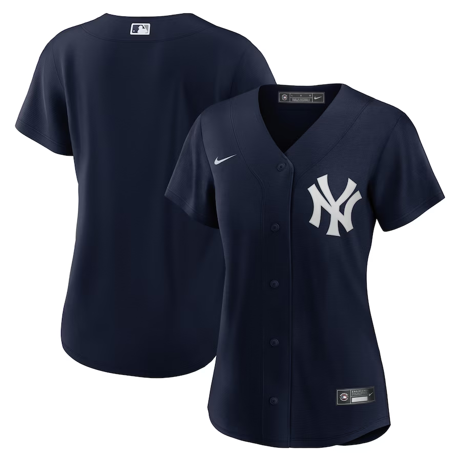 New York Yankees Womens #Blank Nike Alternate Replica Team Jersey - Navy
