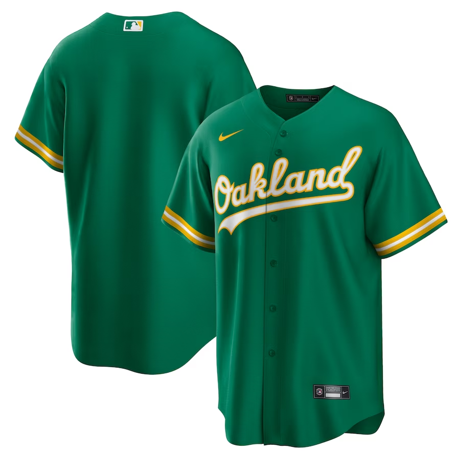 Oakland Athletics #Blank Nike Alternate Replica Team Jersey - Green