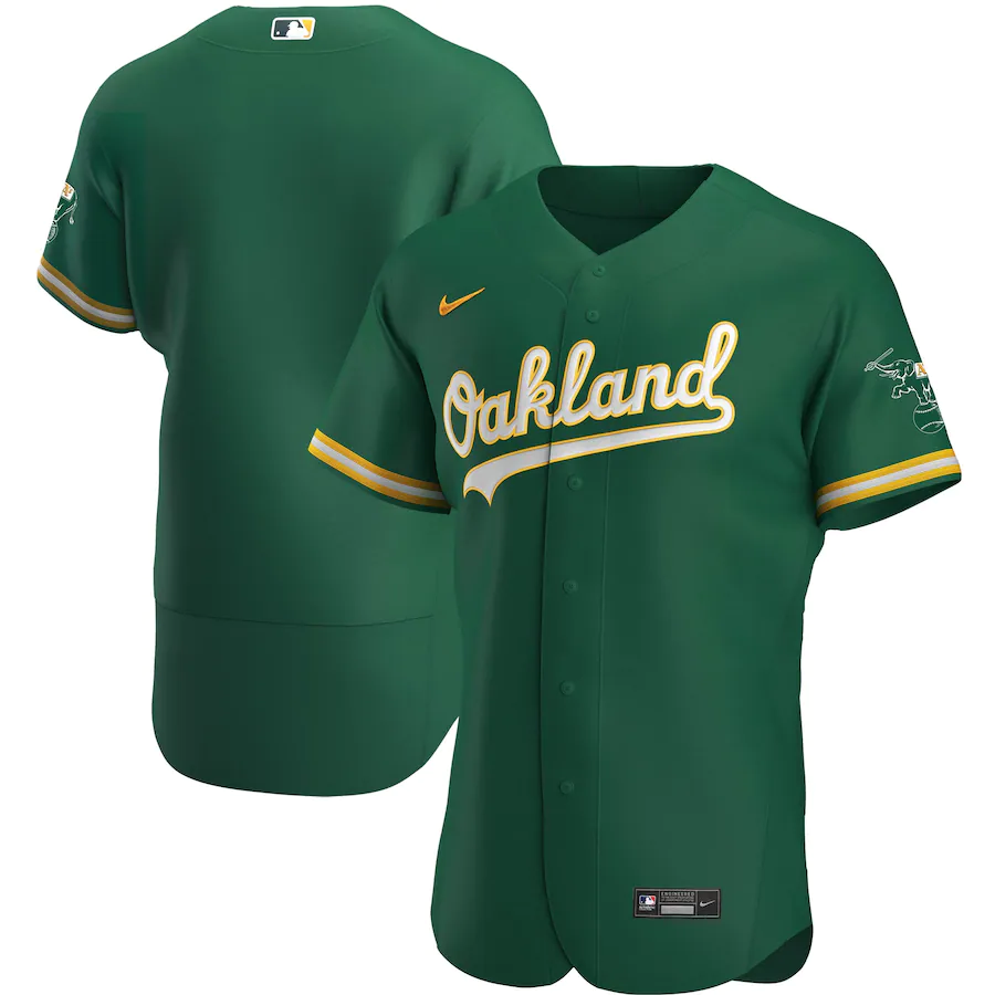Oakland Athletics #Blank Nike Authentic Team Jersey - Kelly Green