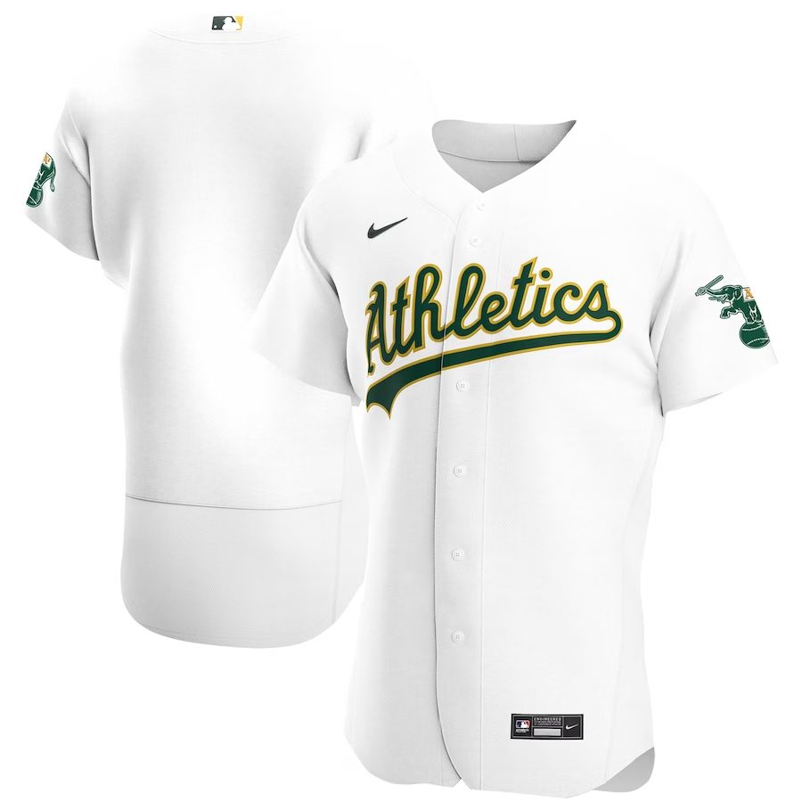 Oakland Athletics #Blank Nike Home Authentic Team Jersey - White