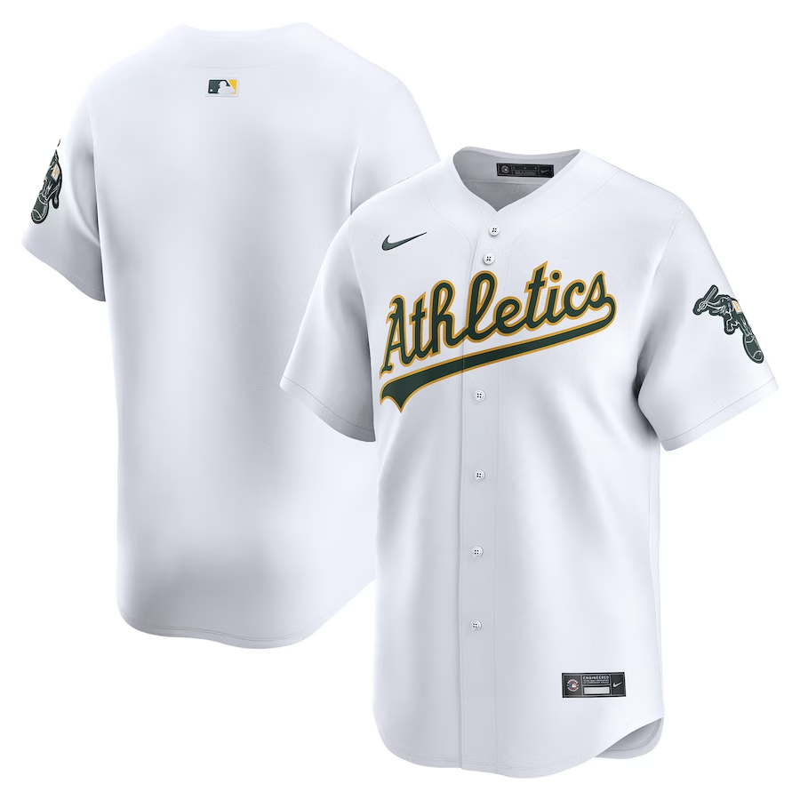 Oakland Athletics #Blank Nike Home Limited Jersey - White