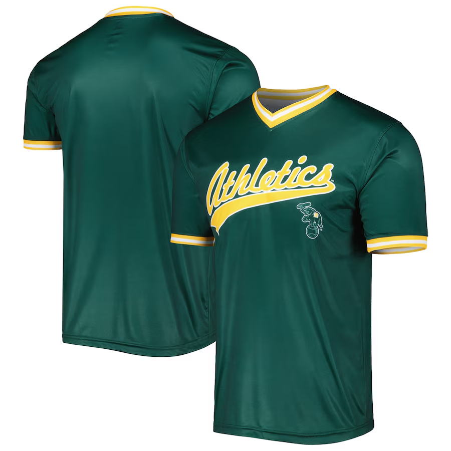 Oakland Athletics #Blank Stitches Cooperstown Collection Team Jersey - Kelly Green