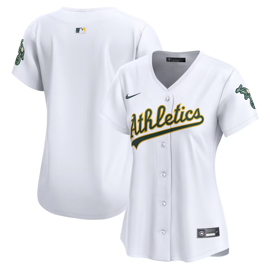 Oakland Athletics Womens #Blank Nike Home Limited Jersey - White
