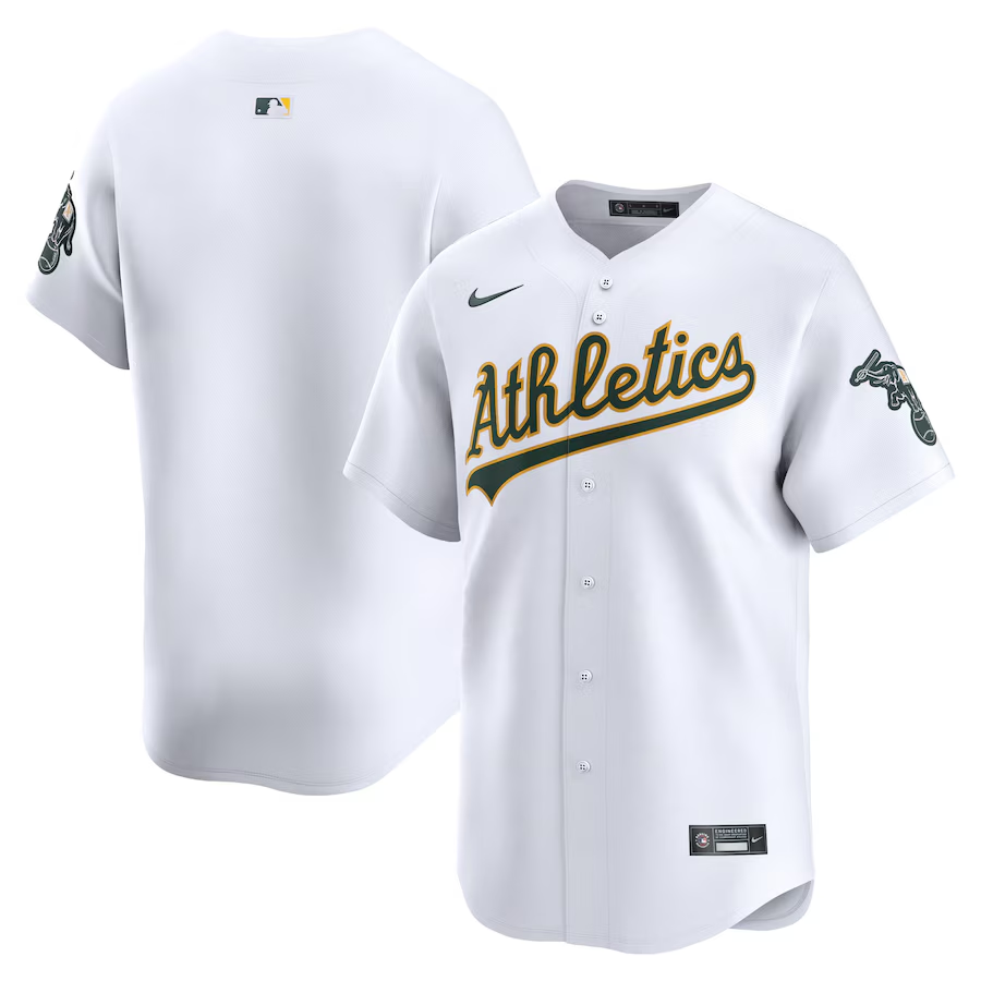 Oakland Athletics Youth #Blank Nike Home Limited Jersey - White