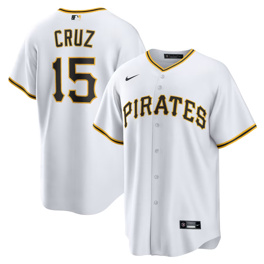 Pittsburgh Pirates #15 Oneil Cruz Nike Home Replica Jersey - White