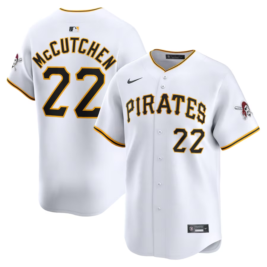 Pittsburgh Pirates #22 Andrew McCutchen Nike Home Limited Player Jersey - White