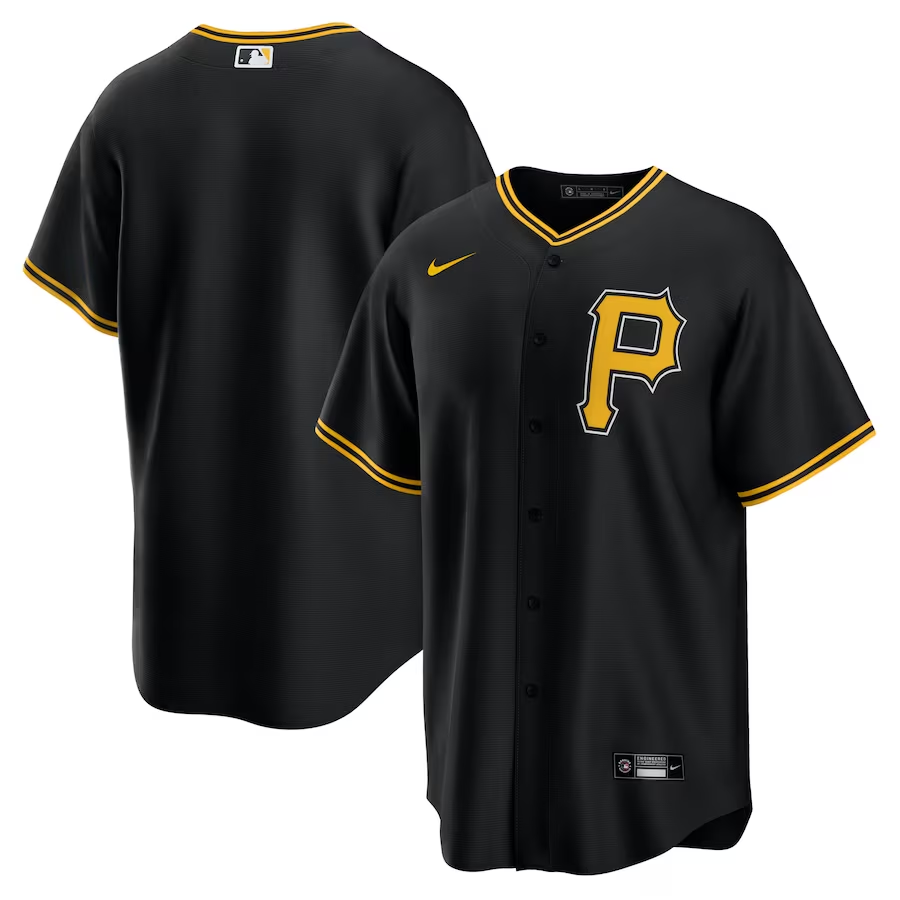 Pittsburgh Pirates #Blank Nike Alternate Replica Team Jersey - Black