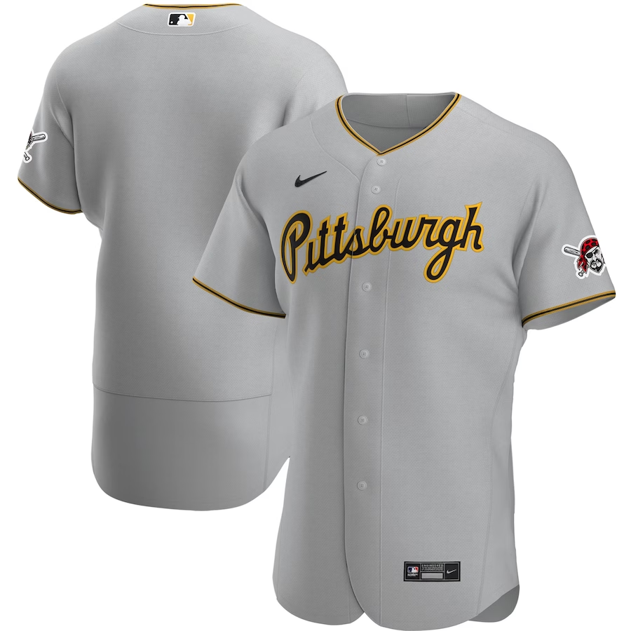 Pittsburgh Pirates #Blank Nike Road Authentic Team Jersey - Gray