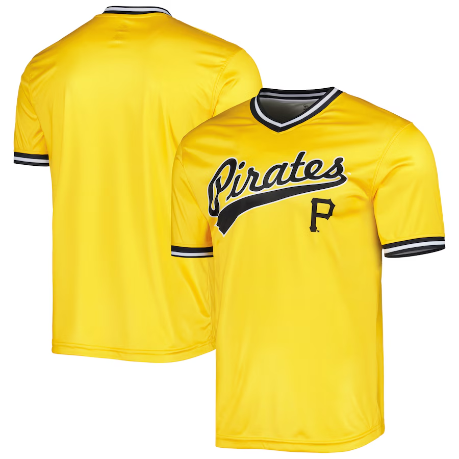 Pittsburgh Pirates #Blank Stitches Cooperstown Collection Team Jersey - Gold