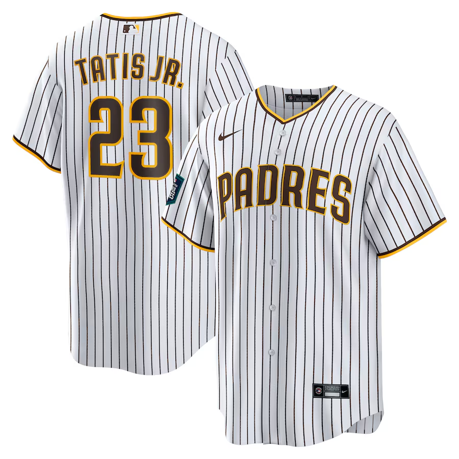 San Diego Padres #23 Fernando Tatis Jr. Nike 2024 MLB World Tour Seoul Series Home Replica Player Jersey - White