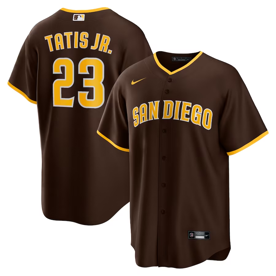 San Diego Padres #23 Fernando Tatis Jr. Nike Alternate Replica Player Jersey - Brown