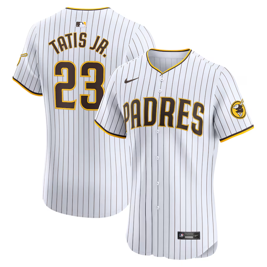 San Diego Padres #23 Fernando Tatis Jr. Nike Home Elite Jersey - White