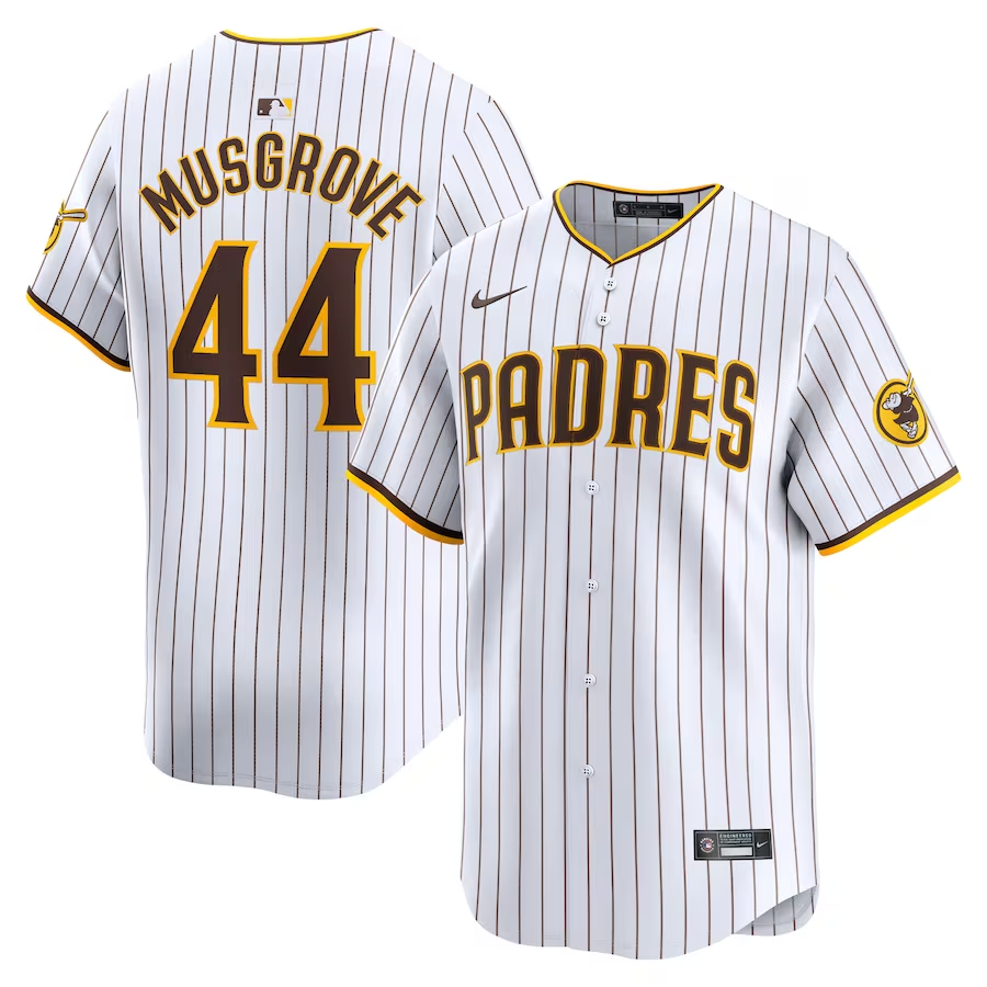 San Diego Padres #44 Joe Musgrove Nike Home Limited Player Jersey - White