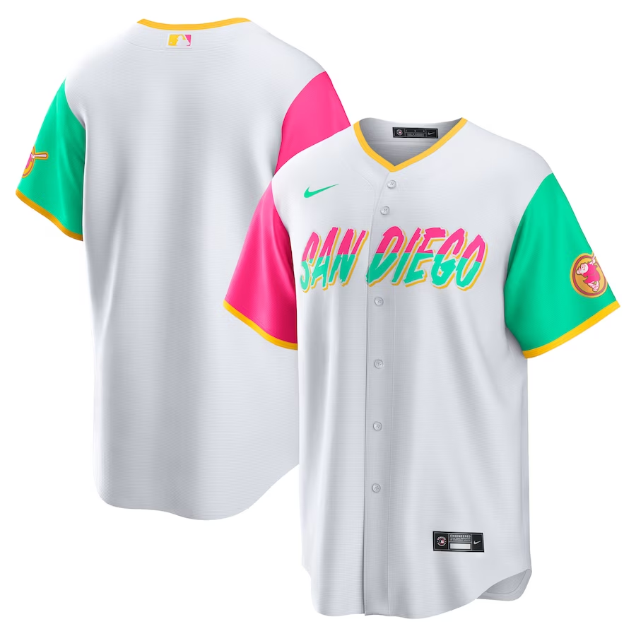 San Diego Padres #Blank Nike City Connect Replica Team Jersey - White