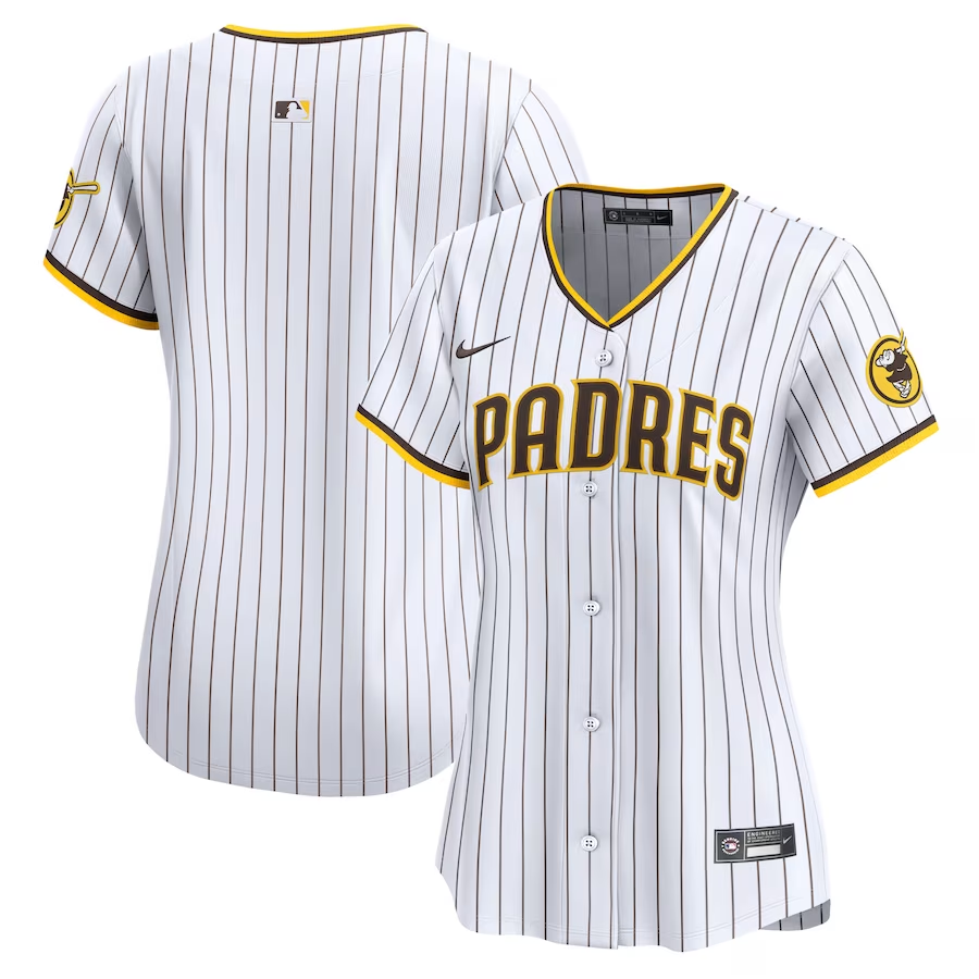 San Diego Padres Womens #Blank Nike Home Limited Jersey - White