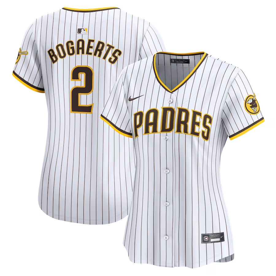 San Diego Padres Womens #2 Xander Bogaerts Nike Home Limited Player Jersey - White