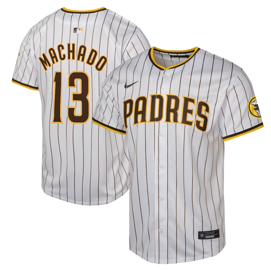 San Diego Padres Youth #13 Manny Machado Nike Home Limited Player Jersey - White