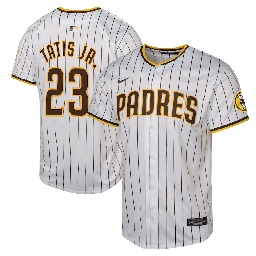 San Diego Padres Youth #23 Fernando Tatis Jr. Nike Home Limited Player Jersey - White
