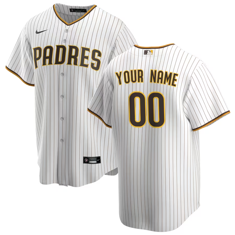 San Diego Padres Youth Customized Nike Replica Jersey - White