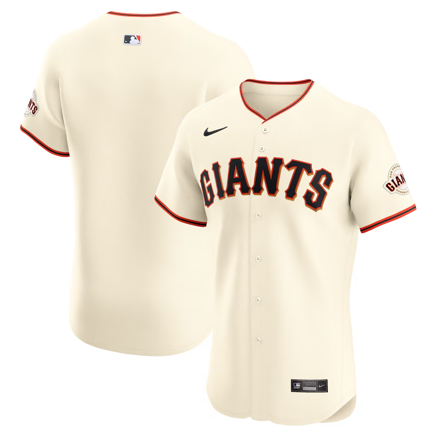 San Francisco Giants #Blank Nike Elite Jersey - Cream