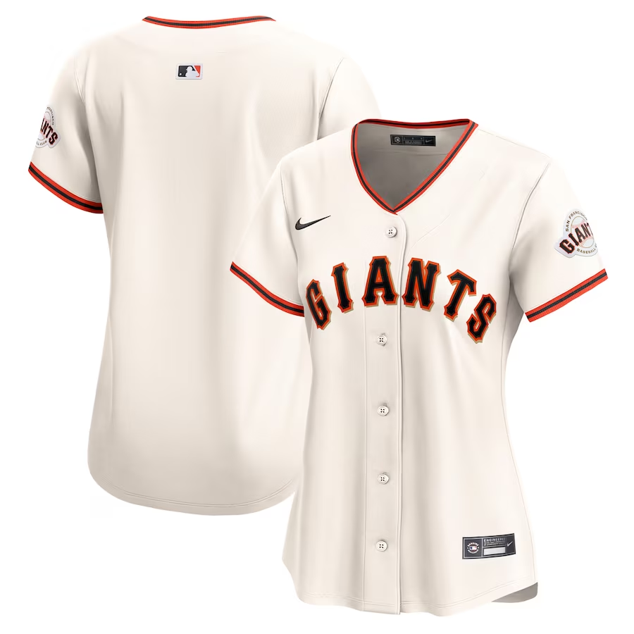 San Francisco Giants Womens #Blank Nike Home Limited Jersey - Cream