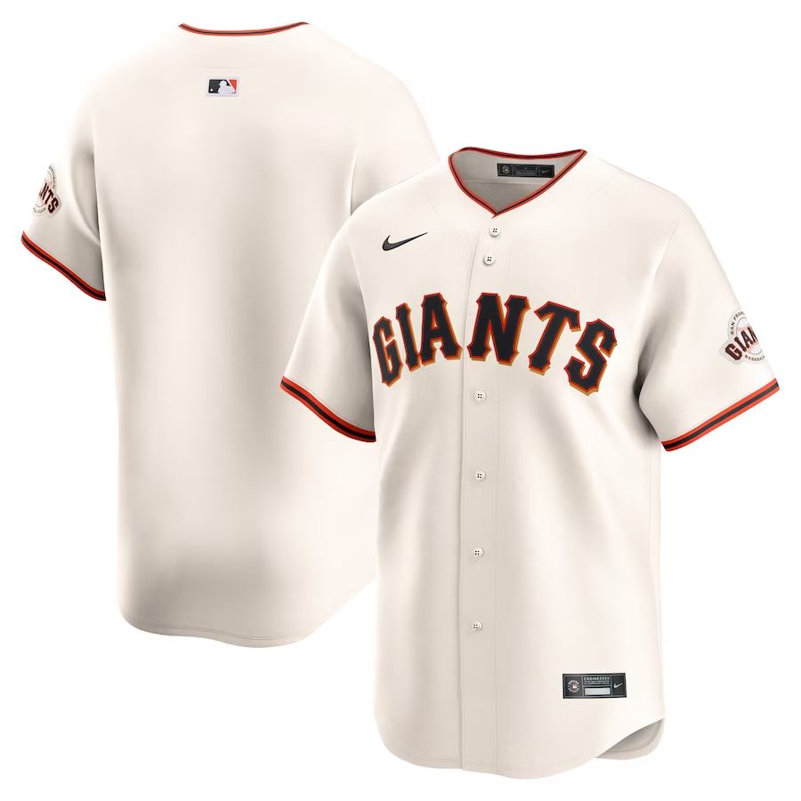 San Francisco Giants Youth #Blank Nike Home Limited Jersey - Cream