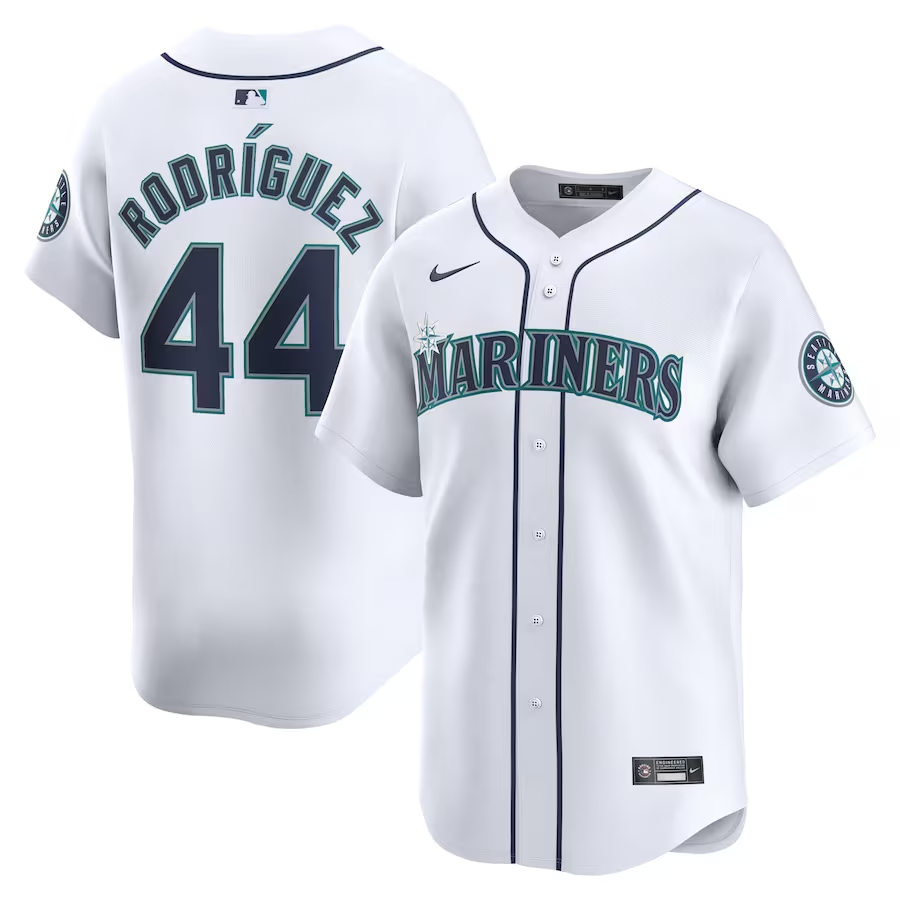 Seattle Mariners #44 Julio Rodriguez Nike Home Limited Player Jersey - White