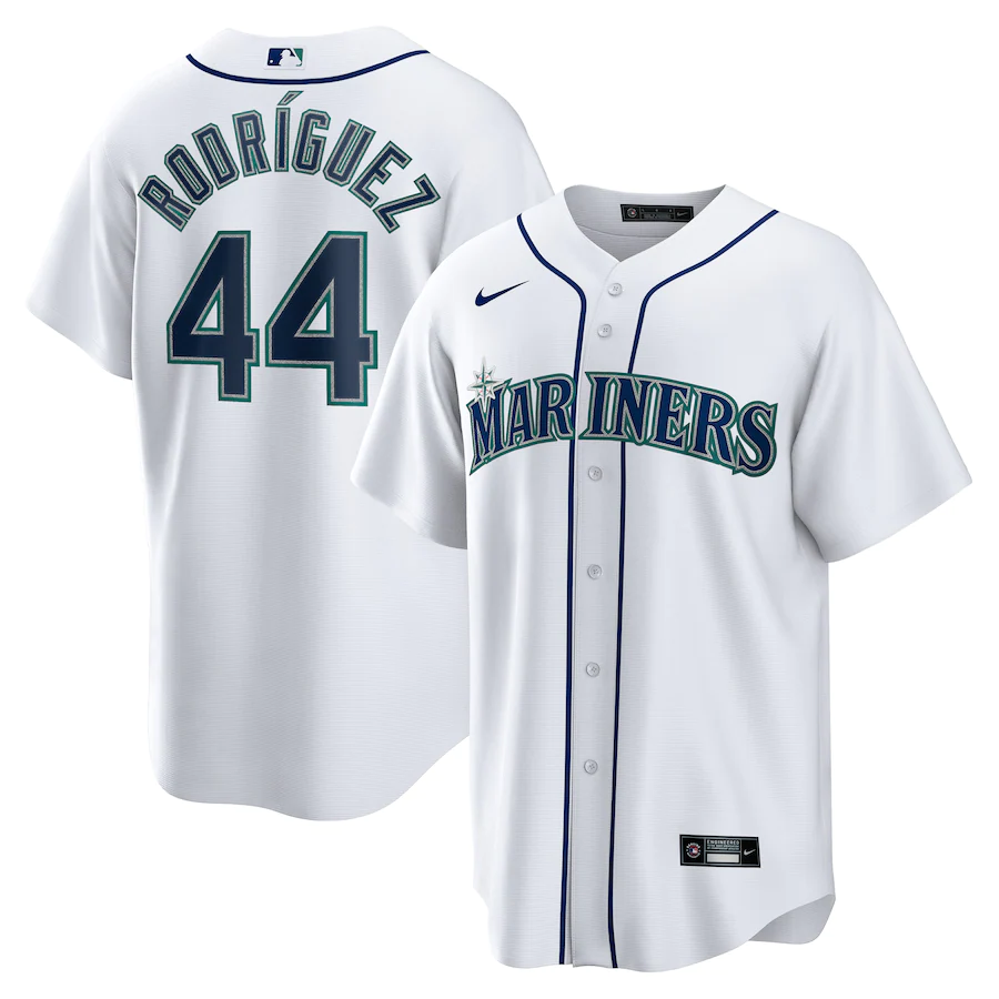 Seattle Mariners #44 Julio Rodriguez Nike Home Replica Player Jersey - White