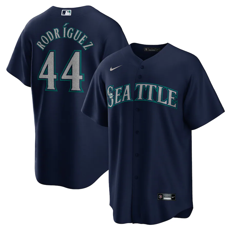 Seattle Mariners #44 Julio Rodriguez Nike Official Replica Player Jersey - Navy