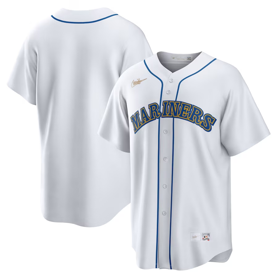 Seattle Mariners #Blank Nike Home Cooperstown Collection Team Jersey - White