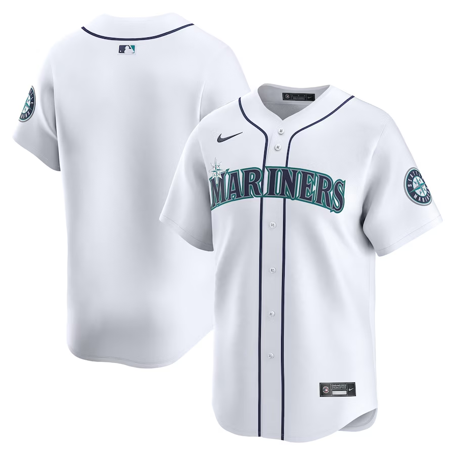 Seattle Mariners #Blank Nike Home Limited Jersey - White