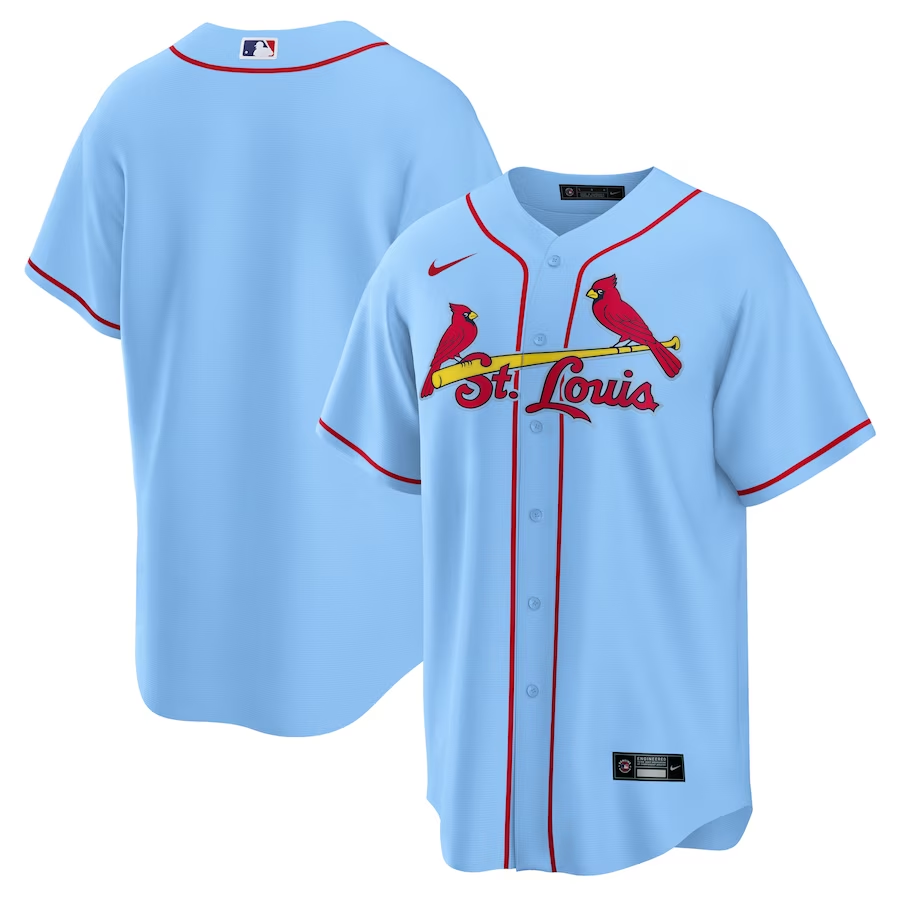 St. Louis Cardinals #Blank Nike Alternate Replica Team Jersey - Light Blue