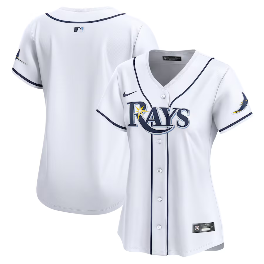 Tampa Bay Rays Womens #Blank Nike Home Limited Jersey - White