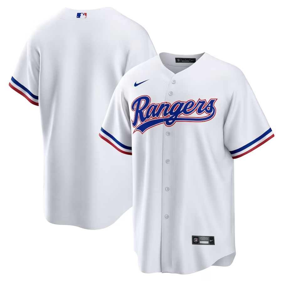 Texas Rangers #Blank Nike Home Blank Replica Jersey - White