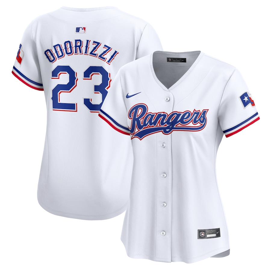 Texas Rangers Womens #23 Jake Odorizzi Nike Home Limited Player Jersey - White