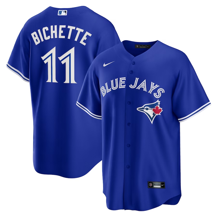 Toronto Blue Jays #11 Bo Bichette Nike Alternate Replica Player Name Jersey - Royal