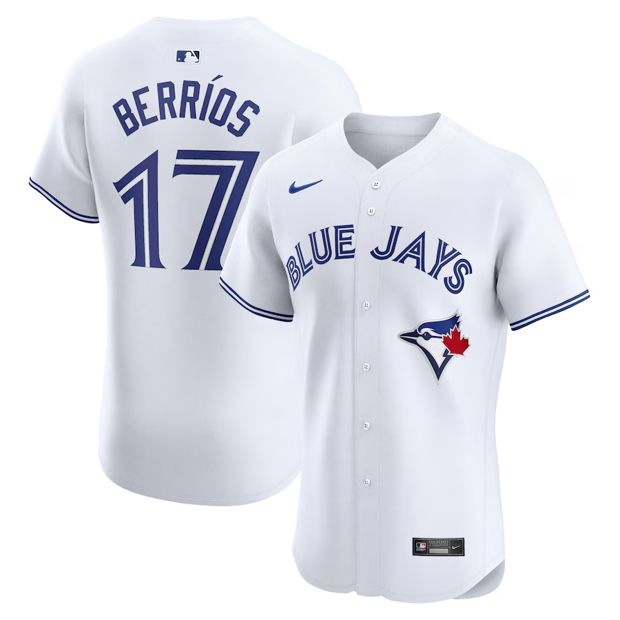 Toronto Blue Jays #17 Jose Berrios Nike Home Elite Player Jersey - White