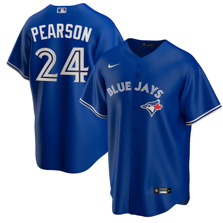 Toronto Blue Jays #24 Nate Pearson Nike Replica Player Name Jersey - Royal