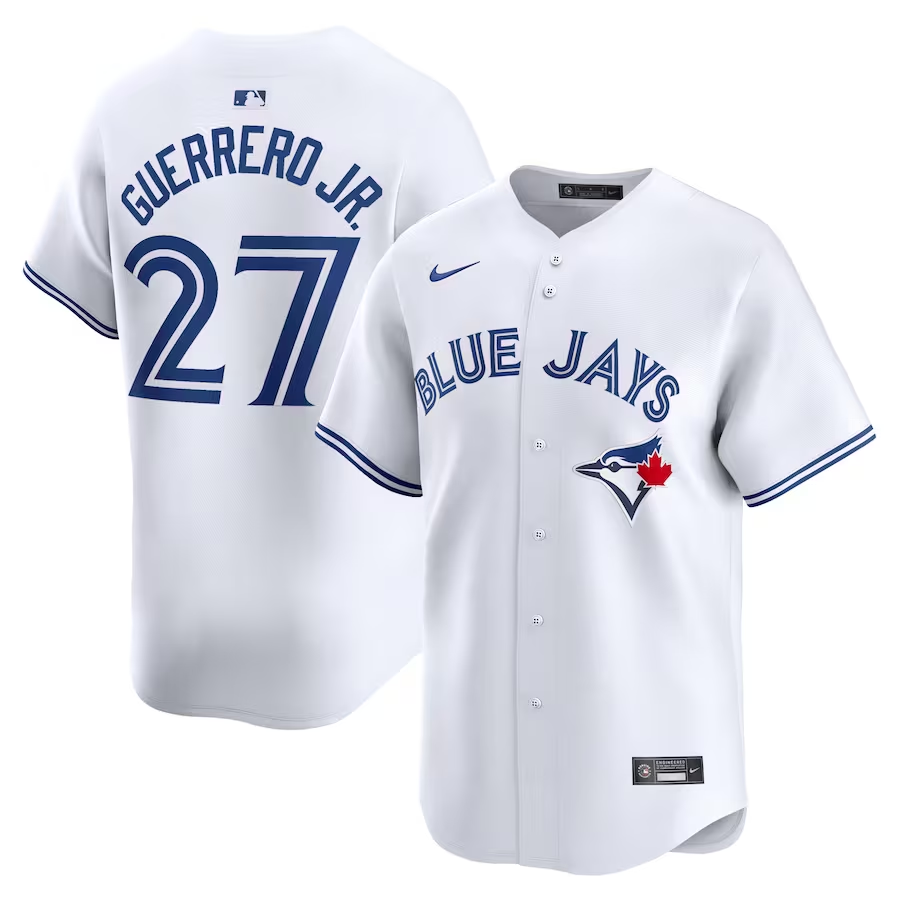 Toronto Blue Jays #27 Vladimir Guerrero Jr. Nike Home Limited Player Jersey - White