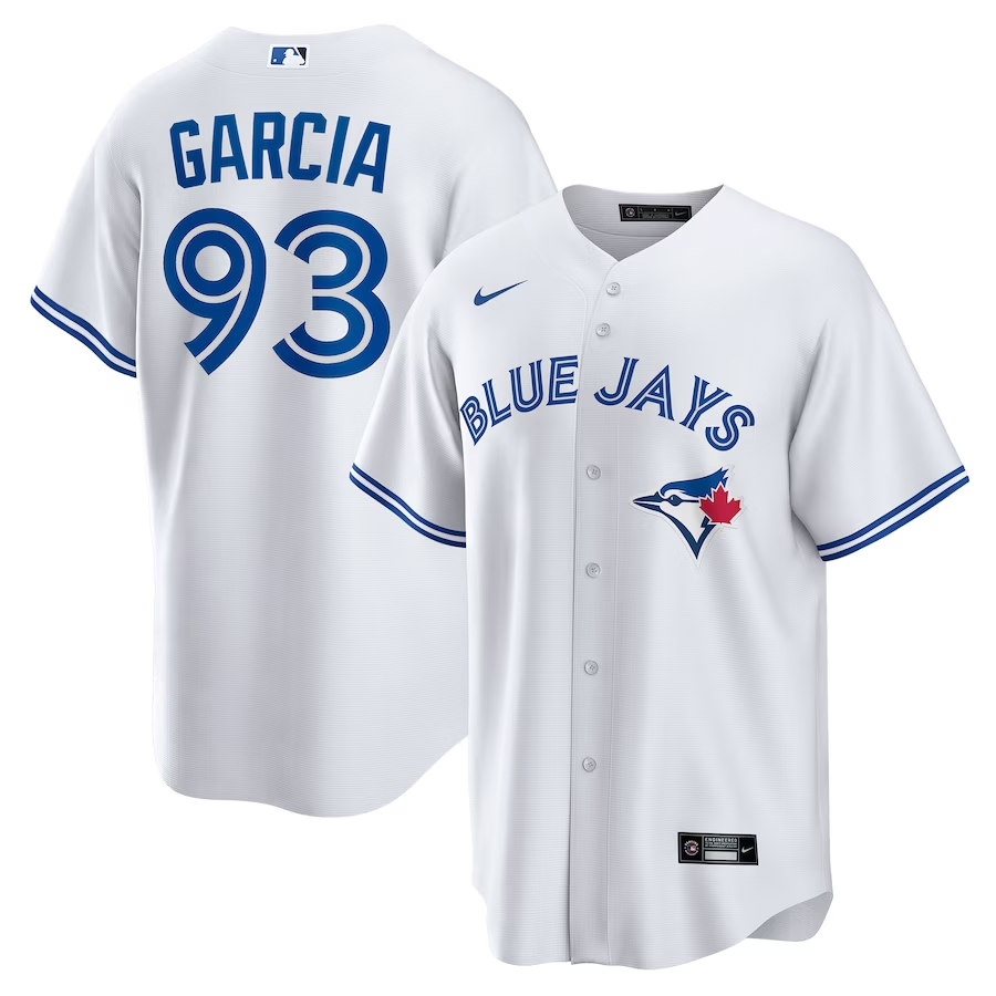Toronto Blue Jays #93 Yimi Garcia Nike Home Replica Player Jersey - White