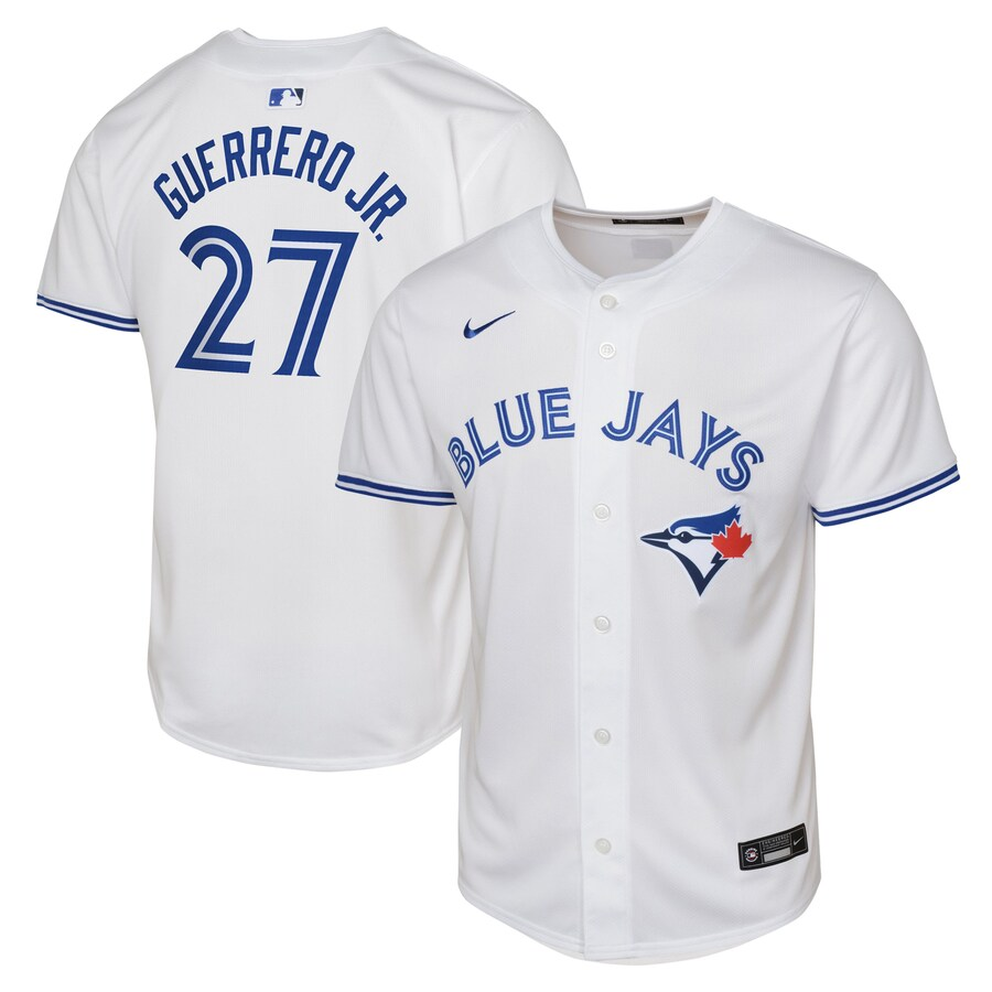 Toronto Blue Jays Youth #27 Vladimir Guerrero Jr. Nike Home Limited Player Jersey - White