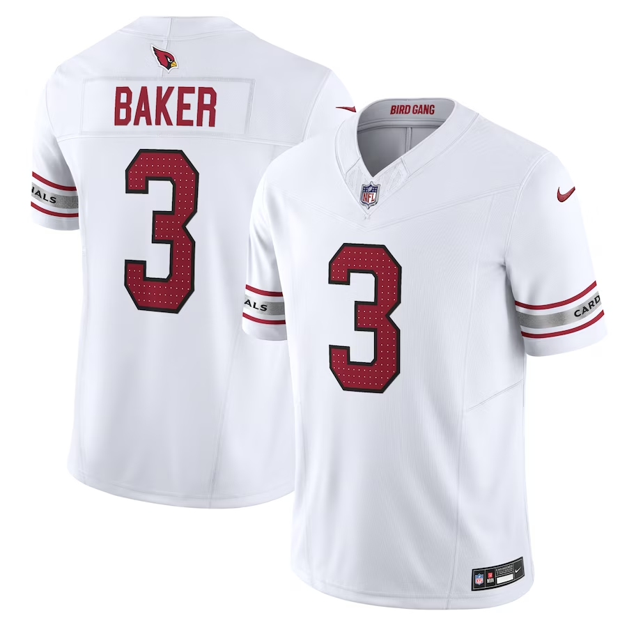 Arizona Cardinals #3 Budda Baker Nike White Vapor F.U.S.E. Limited Jersey