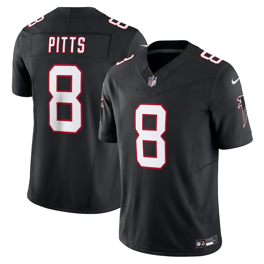 Atlanta Falcons #8 Kyle Pitts Nike Black Vapor F.U.S.E. Limited Jersey