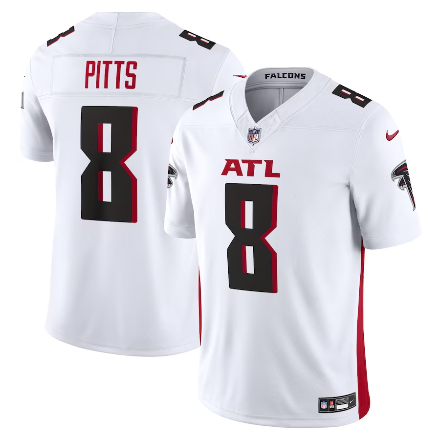 Atlanta Falcons #8 Kyle Pitts Nike White Vapor F.U.S.E. Limited Jersey