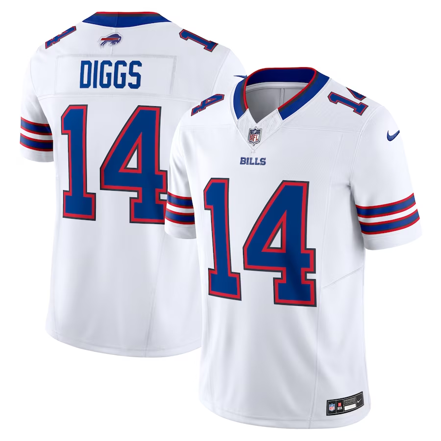 Buffalo Bills #14 Stefon Diggs Nike White Vapor F.U.S.E. Limited Jersey