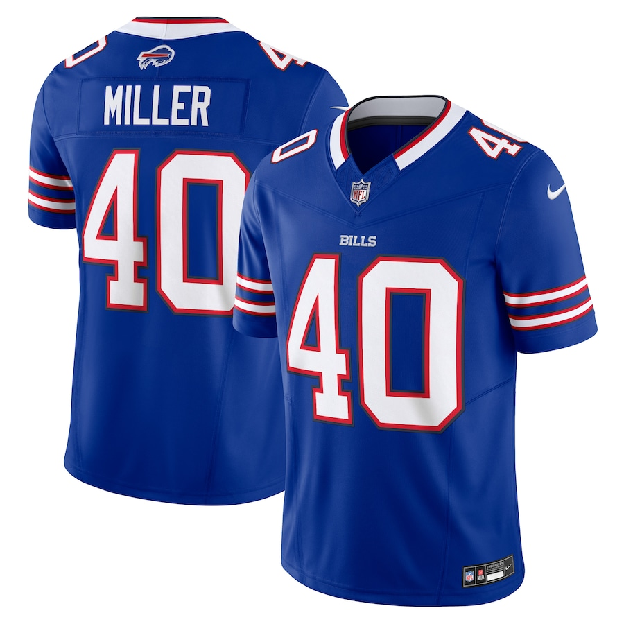 Buffalo Bills #40 Von Miller Nike Royal Vapor F.U.S.E. Limited Jersey