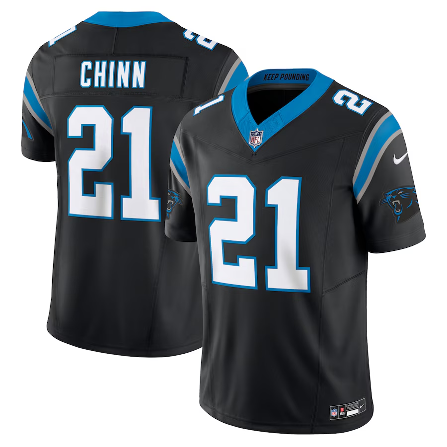 Carolina Panthers #21 Jeremy Chinn Nike Black Vapor F.U.S.E. Limited Jersey